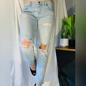 Dear John Light Wash Madison Girlfriend Jeans